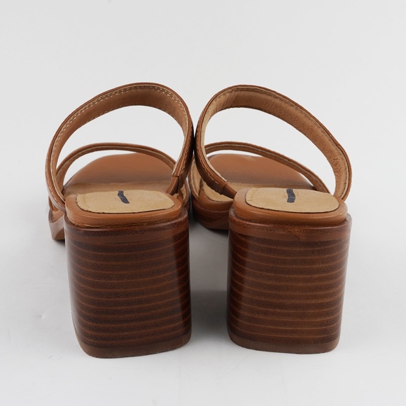 New MADEWELL The Saige Double-Strap Sandal in Leather in Desert Camel - Picture 8 of 8